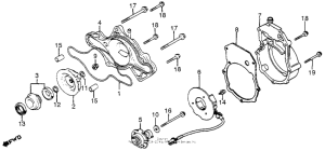 CX650 Water pump + pulse generator