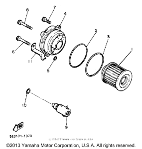 XV1100WC Маслянный фильтр