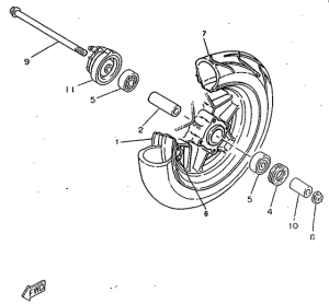 CW50RS Переднее колесо