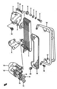 DR600 Масляный радиатор