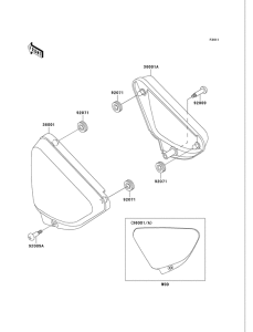 VN750 Крышка боковая
