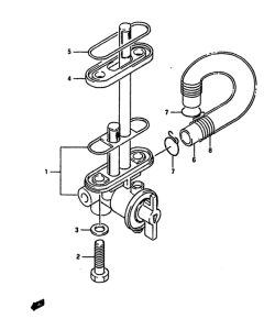 DR650 Топливный кран
