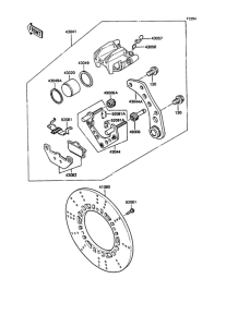 ZX400 Задний суппорт