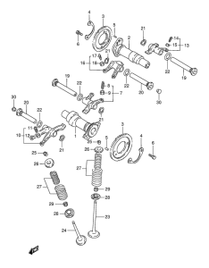 VS800 Распредвал -клапана