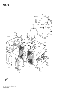 DR-Z400 Радиатор
