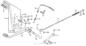 CB750 Change pedal + brake pedal + kick arm