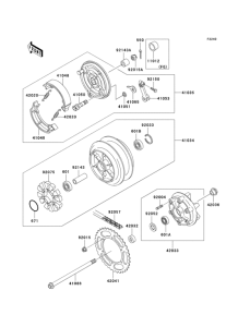 EL250 Задняя ступица колеса