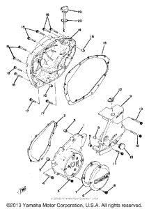 XS400E Боковые крышки