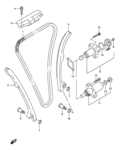 GSX-R600 Держатель направляющей