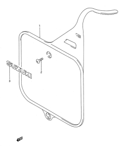 RM250 Front number plate