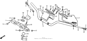FT500 Handlebar + top bridge