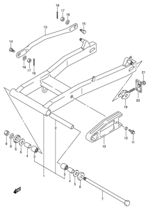 VL125 Маятник задний