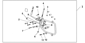 VTX1300S S / b mount brt