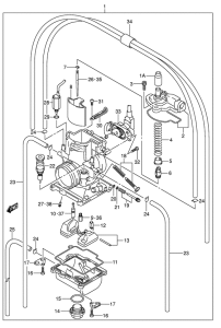 RM250 Carburetor assy