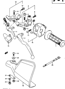 DR650 Left handle switch