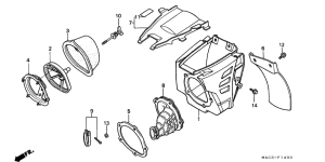 CR500R Воздухоочиститель