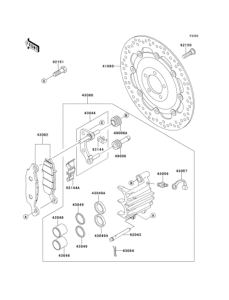 EJ650 Передний тормоз