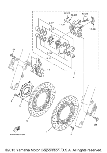 XV1900A Передний суппорт