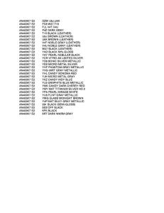 AN400 (ABS) Color chart