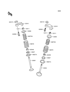 EX250 Rocker arms / valves
