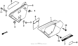 XL500S Xl500s side cover 79-81