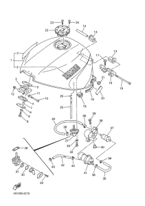 YZF1000R Топливный бак