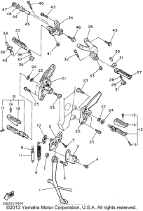 FZR1000GC Подножки