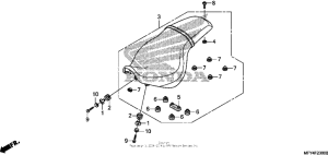 VT1300CT Сиденье