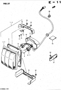 GV1400 Задний комбинированный сигнал