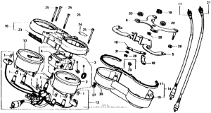 CB750 Спидометр + тахометр