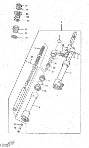 CW50RS Передняя вилка