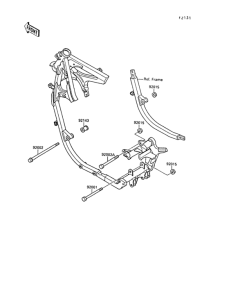 EX400 Рама ,крепежные детали