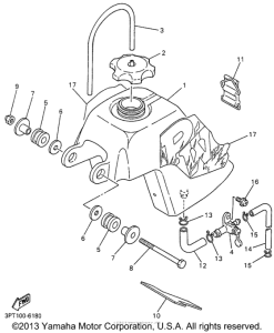 PW50H1 Топливный бак