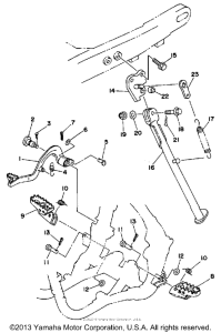 WR500ZD Подножки