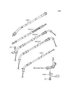 ZL400 Тросы управления
