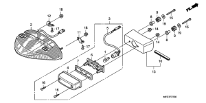 CB600F (ABS) Taillight unit ass`y