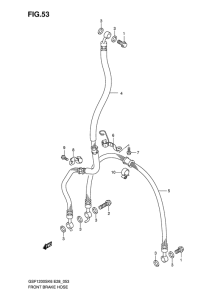 GSF1200S Передние тормозные трубки