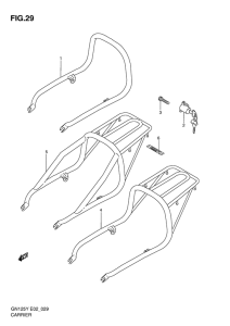 GN125 Багажник