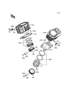 VN1700 Цилиндр и поршни