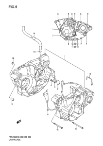 RM-Z450 Картер двигателя
