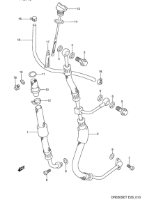DR350 Шланг масляный