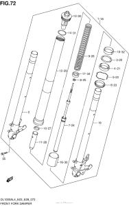 DL1000 (ABS) Передняя вилка