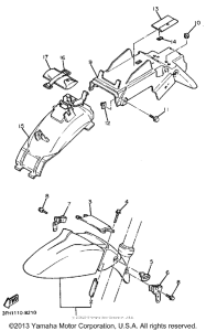 FZR400SUC Крыло