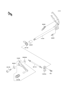 KLE250 Механизм переключения передач