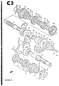 GSX750 Трансмиссия