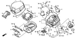 XL1000V (ABS) Воздухоочиститель
