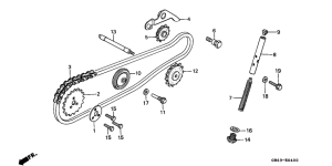 C90 Цепь грм / натяжное устройство