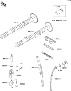 ZX400 Распредвал