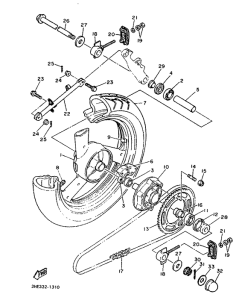 FZR600M (37KW) Переднее колесо