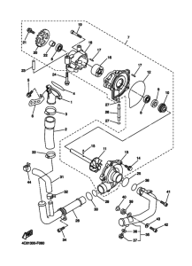 YZF-R1R ( RaceBase) Водяная помпа